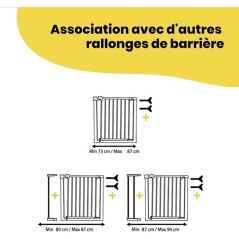 SAFETY 1ST Adaptateur de balustrade pour barriere de sécurité enfant