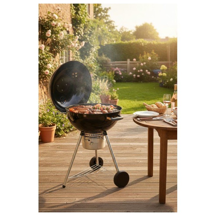 Barbecue charbon - Little Balance - Kettle - Noir - 57 x 57 cm - Surface de cuisson 54 x 54 cm Barbecue charbon - Little Balance - Kettle - Noir - 57 x 57 cm - Surface de cuisson 54 x 54 cm