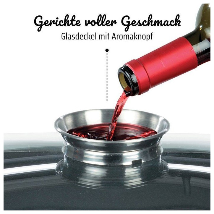 GSW Cocotte a induction Gourmet Granit - 6 l GSW Cocotte a induction Gourmet Granit - 6 l