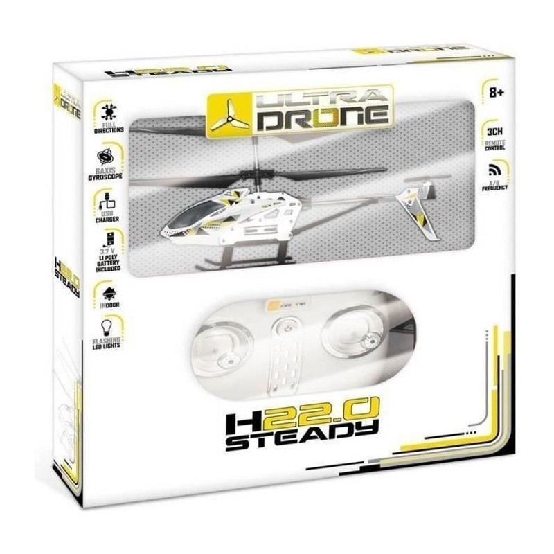 MONDO SPA Hélicoptere radiocommandé Steady - 22 cm MONDO SPA Hélicoptere radiocommandé Steady - 22 cm