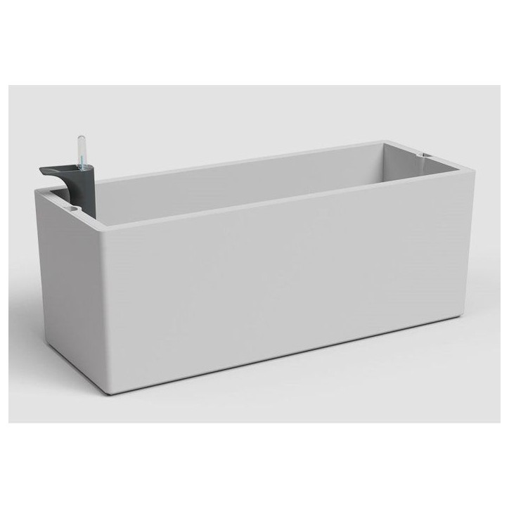 Jardiniere - ARTEVASI - Rimini SWS 51 MA - Intérieur/extérieur - Plastique - L51 cm x l21 cm x H20 cm - Gris clair