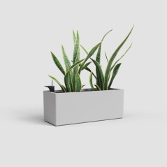 Jardiniere - ARTEVASI - Rimini SWS 51 MA - Intérieur/extérieur - Plastique - L51 cm x l21 cm x H20 cm - Gris clair