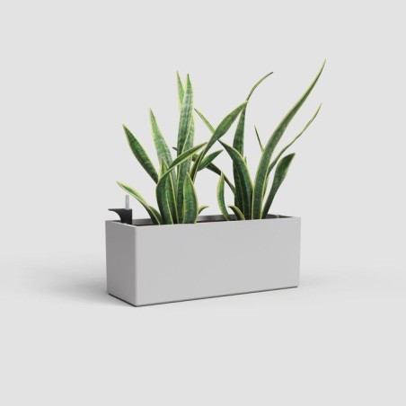 Jardiniere - ARTEVASI - Rimini SWS 51 MA - Intérieur/extérieur - Plastique - L51 cm x l21 cm x H20 cm - Gris clair