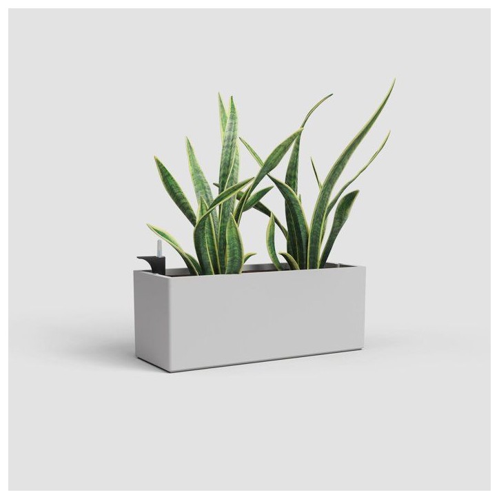Jardiniere - ARTEVASI - Rimini SWS 51 MA - Intérieur/extérieur - Plastique - L51 cm x l21 cm x H20 cm - Gris clair