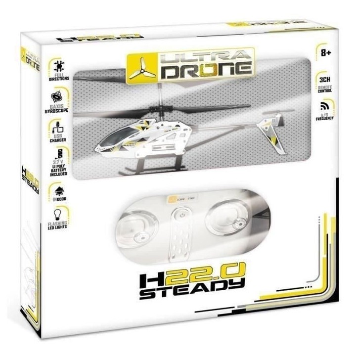 MONDO SPA Hélicoptere radiocommandé Steady - 22 cm MONDO SPA Hélicoptere radiocommandé Steady - 22 cm