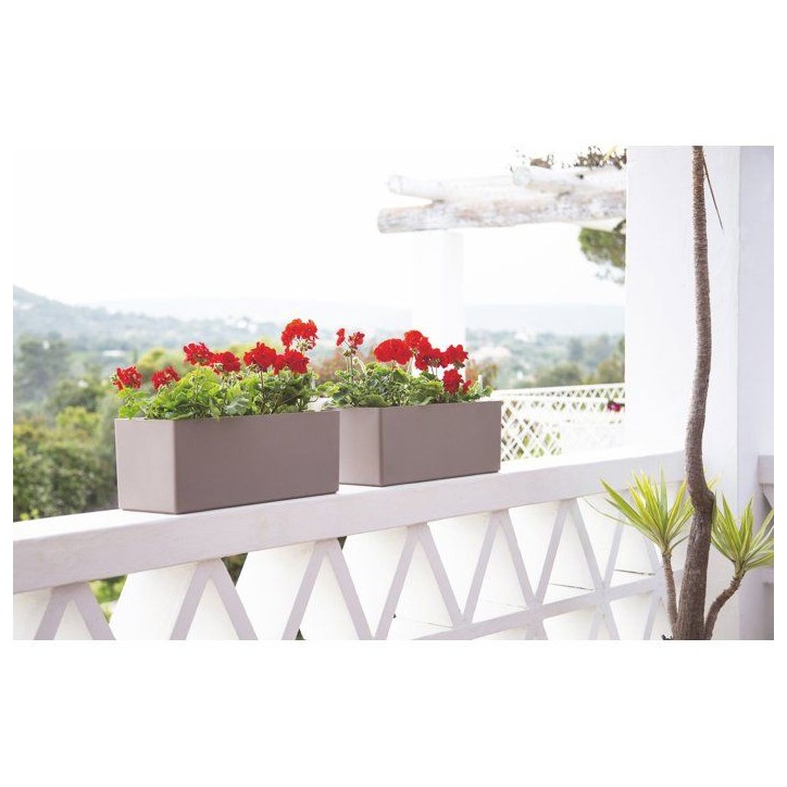 Jardiniere - ARTEVASI - Rimini SWS 51 MA - Intérieur/extérieur - Plastique - L51 cm x l21 cm x H20 cm - Gris clair