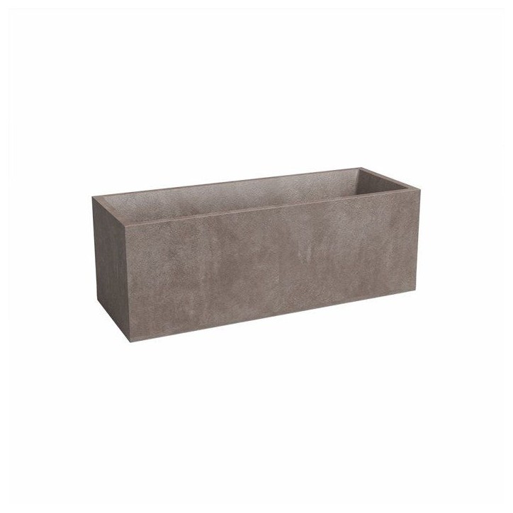 ARTEVASI Jardiniere - SYDNEY - Plastique - Taupe - 80 cm - 57 L - Dimensions: 79.5x29.5x29.5 cm