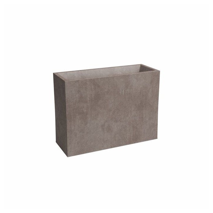 ARTEVASI Jardiniere haute - SYDNEY - Plastique - Taupe - 80 cm - 50 L - Dimensions: 79.5x29.5x68cm