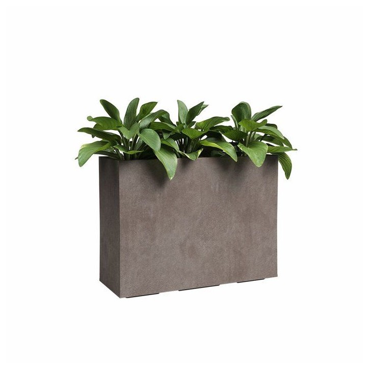 ARTEVASI Jardiniere haute - SYDNEY - Plastique - Taupe - 80 cm - 50 L - Dimensions: 79.5x29.5x68cm