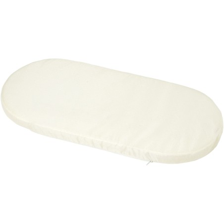 Matelas Nacelle - 72 x 32 cm - Ep. 4 cm - Beige Ecru - TINEO