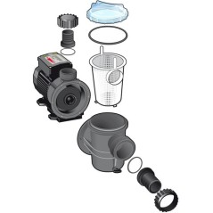 Pompe de filtration Ubbink pour piscine - Poolmax TP35 - 0,35CV - Déb