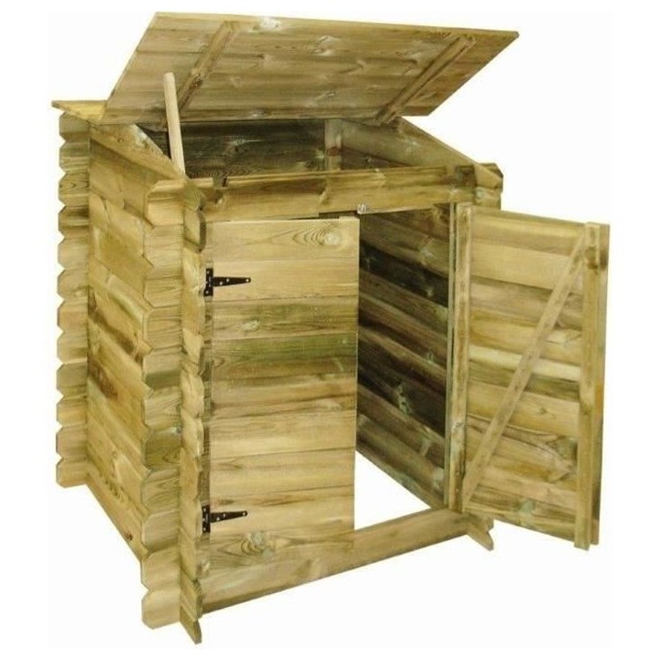 Coffre de rangement pour filtration UBBINK Classic en bois traité autoclave Coffre de rangement pour filtration UBBINK Classic en bois traité autoclave