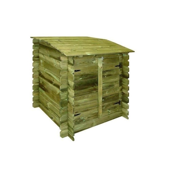 Coffre de rangement pour filtration UBBINK Classic en bois traité autoclave Coffre de rangement pour filtration UBBINK Classic en bois traité autoclave