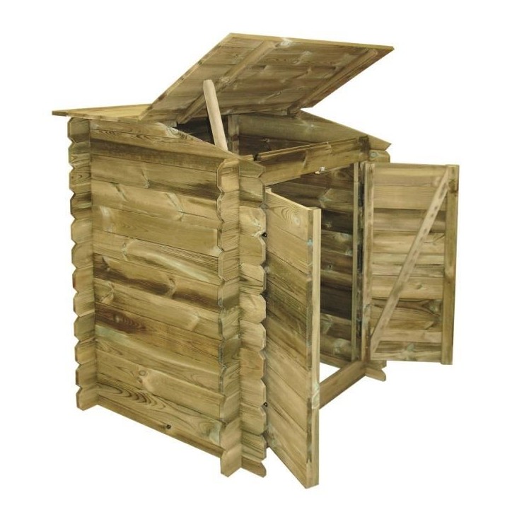 Coffre de rangement pour filtration UBBINK Classic en bois traité autoclave Coffre de rangement pour filtration UBBINK Classic en bois traité autoclave