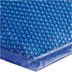 Bâche a bulles pour piscine bois - UBBINK - Hexagonale 410 - Bleue -