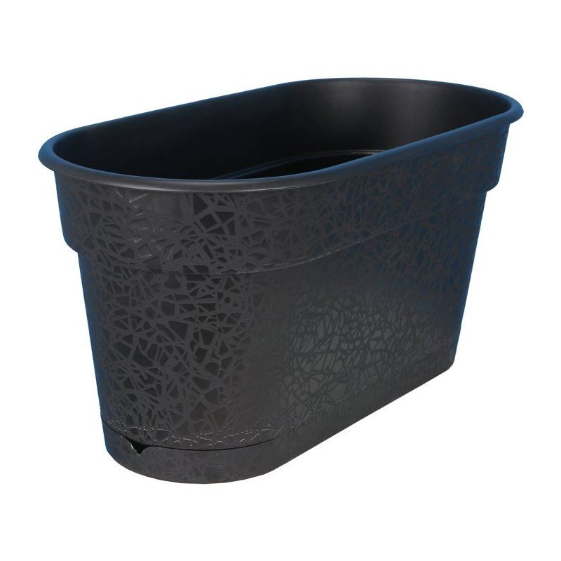 Jardiniere - RIVIERA - Terea - L 60 cm - Noir