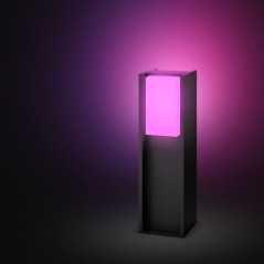 Borne lumineuse basse - PHILIPS HUE - Turaco - Gris anthracite - IP44