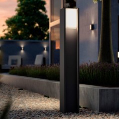 Borne lumineuse - PHILIPS HUE - Turaco - Gris anthracite - IP44 - Lumi