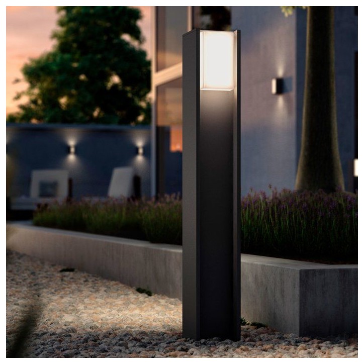 Borne lumineuse - PHILIPS HUE - Turaco - Gris anthracite - IP44 - Lumiere blanche et colorée - 1100 lumens