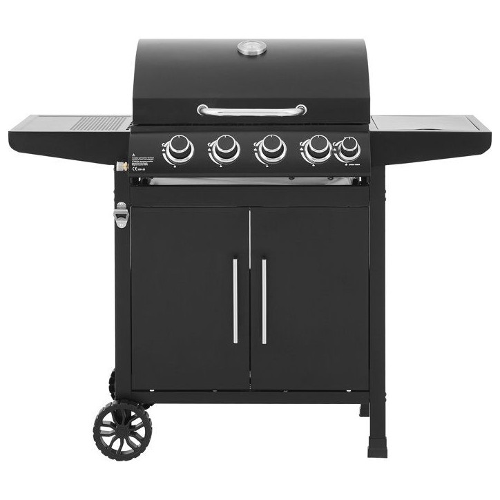 Barbecue a gaz - COOKING BOX - Paarl - 4 brûleurs - Surface de cuisson principal : 60 x 42 cm - Grille de maintien au chaud - A