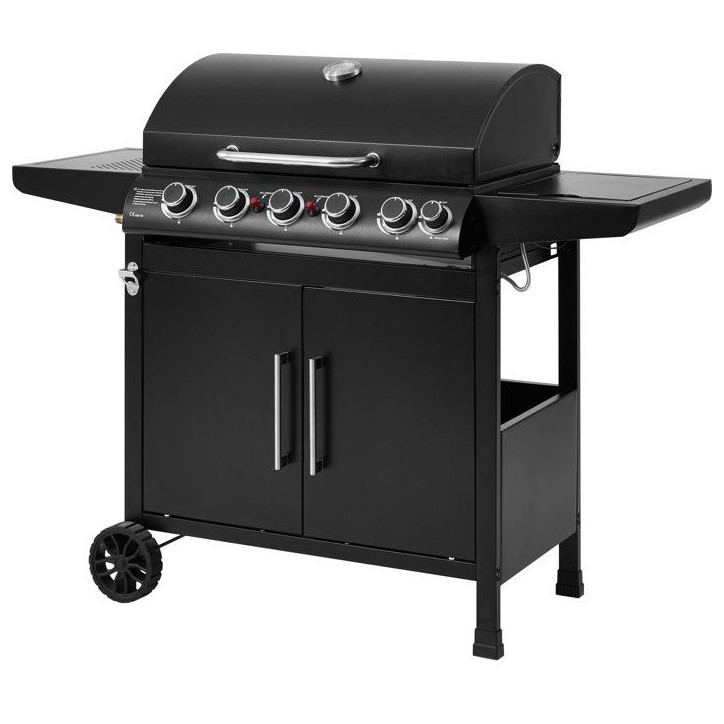 Barbecue a gaz - Cookingbox - Paarl - 5 brûleurs - Surface de cuisson : 70 x 42 cm - Grille de cuisson en acier Barbecue a gaz - Cookingbox - Paarl - 5 brûleurs - Surface de cuisson : 70 x 42 cm - Grille de cuisson en acier