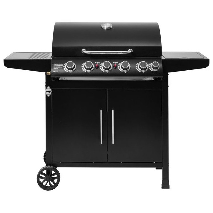 Barbecue a gaz - Cookingbox - Paarl - 5 brûleurs - Surface de cuisson : 70 x 42 cm - Grille de cuisson en acier Barbecue a gaz - Cookingbox - Paarl - 5 brûleurs - Surface de cuisson : 70 x 42 cm - Grille de cuisson en acier