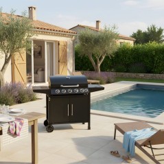 Barbecue a gaz - Cookingbox - Paarl - 5 brûleurs - Surface de cuisson