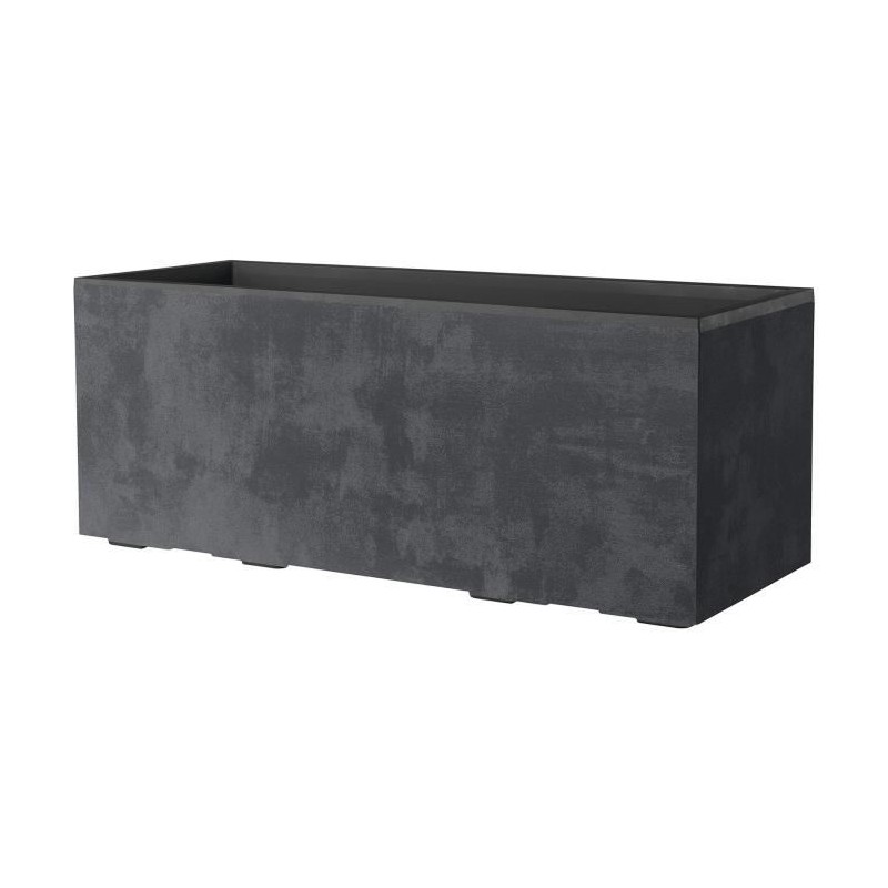 DEROMA Jardiniere Muret Millennium R - 99 x h39 cm - Anthracite - A r