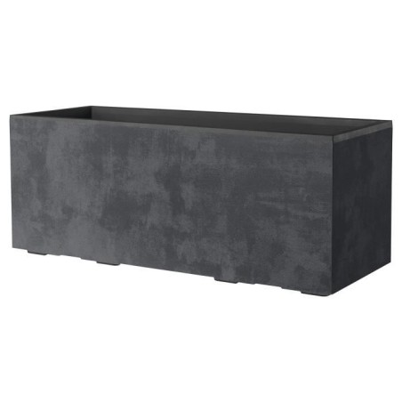 DEROMA Jardiniere Muret Millennium R - 99 x h39 cm - Anthracite - A r