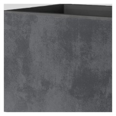 DEROMA Jardiniere Muret Millennium R - 99 x h39 cm - Anthracite - A réserve d'eau - Roulettes