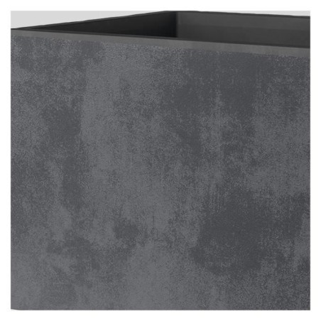 DEROMA Jardiniere Muret Millennium R - 99 x h39 cm - Anthracite - A réserve d'eau - Roulettes