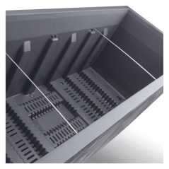 DEROMA Jardiniere Muret Millennium R - 99 x h39 cm - Anthracite - A r