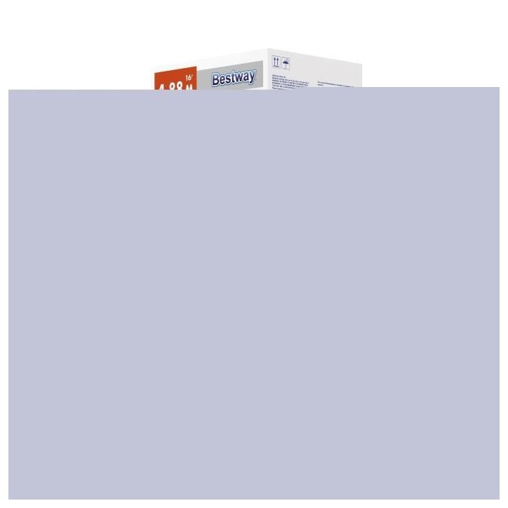 Kit Piscine hors sol tubulaire BESTWAY - Steel Pro Max - 488 x 122 cm - Ronde (Filtre avec cartouche, échelle, bâche)