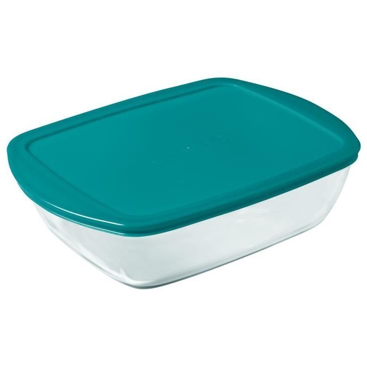 Lot de 3 plats avec couvercle - PYREX - Cook & Store - Verre - Rectangulaire - 0,4/1,1/2,5 L Lot de 3 plats avec couvercle - PYREX - Cook & Store - Verre - Rectangulaire - 0,4/1,1/2,5 L