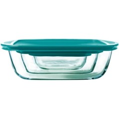 Lot de 3 plats avec couvercle - PYREX - Cook & Store - Verre - Rectang