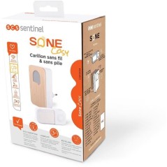 Scs sentinel - CSF0104 - Carillon SONE Cosy - Bois - Sans fil sans pil