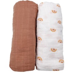 Lot de 2 draps housse bébé - SAUTHON - SUNLIGHT - 60 x 120 cm - Mous