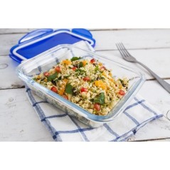 Lot de 3 Lunch Box - PYREX - Cook & Go - Verre - Rectangulaire - Couve