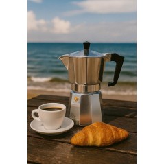 Cafetiere - Ghidini - ITALEXPRESS - Aluminium - 14 Tasses - Gris