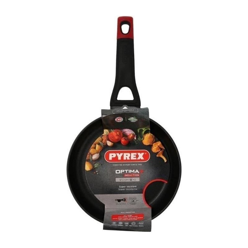Poele - PYREX - 1455016 - En aluminium forgé - Antiadhésif - 22 cm -