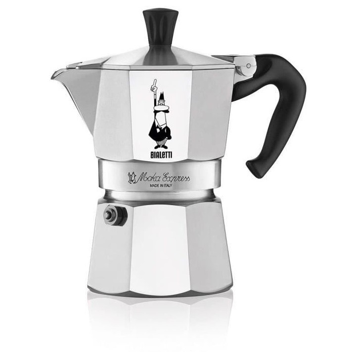 Cafetiere Italienne BIALETTI - Moka Express - Aluminium - 4 Tasses