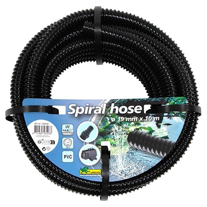 Tuyau spiralé - UBBINK - Ø19 mm (3/4) - Longueur 10 m - Résistant UV - Pression 1 bar