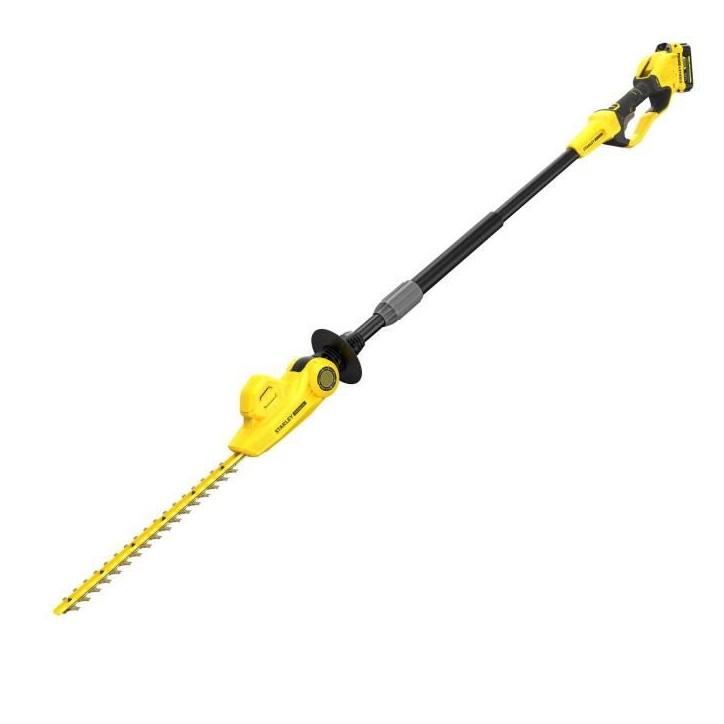 Taille haies sur perche sans fil + batterie 4Ah + chargeur - Stanley Fatmax - SFMCPH845M1-QW - 18V - Lame 45cm - Jusqu'a 3,4m Taille haies sur perche sans fil + batterie 4Ah + chargeur - Stanley Fatmax - SFMCPH845M1-QW - 18V - Lame 45cm - Jusqu'a 3,4m
