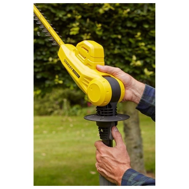Taille haies sur perche sans fil + batterie 4Ah + chargeur - Stanley Fatmax - SFMCPH845M1-QW - 18V - Lame 45cm - Jusqu'a 3,4m Taille haies sur perche sans fil + batterie 4Ah + chargeur - Stanley Fatmax - SFMCPH845M1-QW - 18V - Lame 45cm - Jusqu'a 3,4m