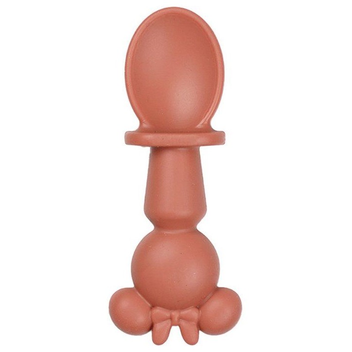 SET DE 2 COUVERTS SILICONE - 2 PCS silicone cutlery set MINNIE