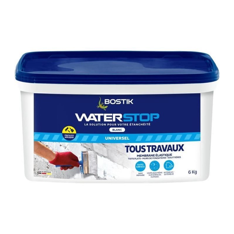 Membrane d'étanchéité - BOSTIK - Waterstop - Seau 6 kg - Réparatio