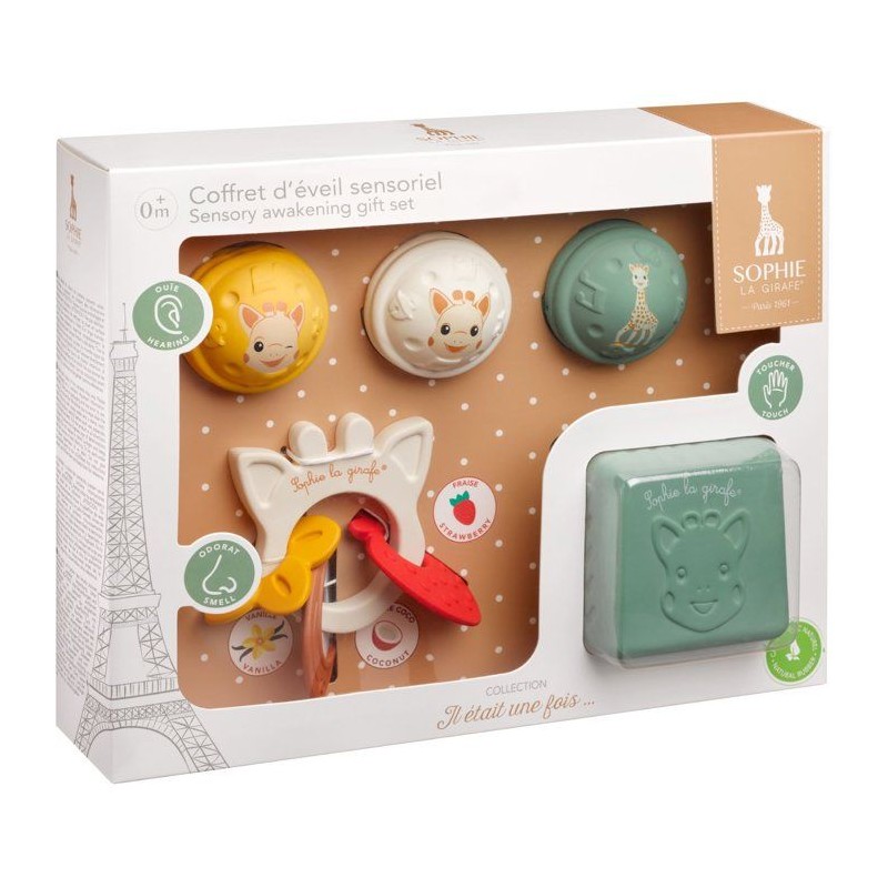 Coffret d'éveil - SOPHIE LA GIRAFE - Sensoriel - Cube textures - Anne