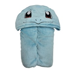 Plaid polaire a capuche 3D - POKEMON - Carapuce - 120 x 150 cm - Doux