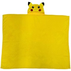 Plaid a capuche 3D - POKEMON - Pikachu - 120 x 150 cm - Ultra doux - D