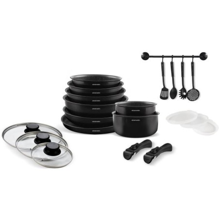 Batterie de cuisine induction - Arthur Martin - AM558 - Aluminium - 20